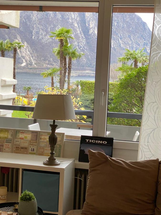 Appartement Holiday On The Lake Lugano 2 à Bissone Extérieur photo