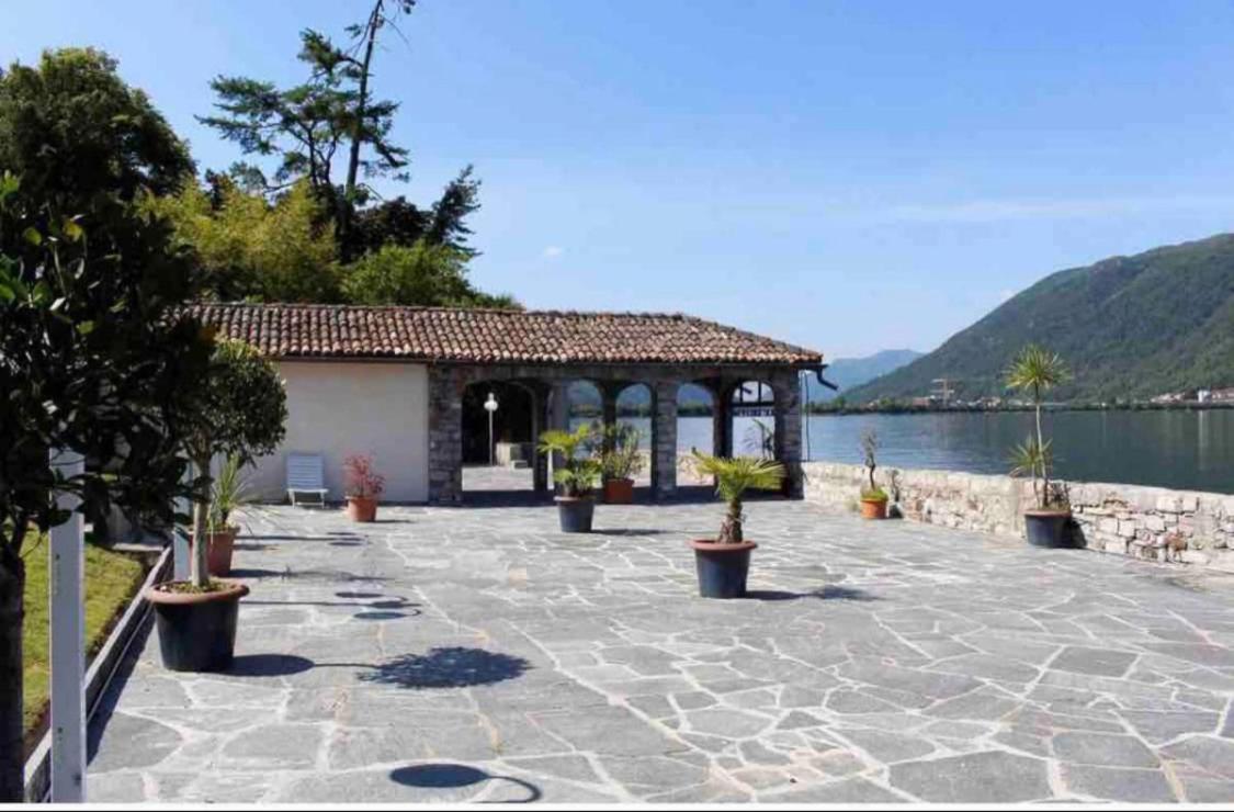 Appartement Holiday On The Lake Lugano 2 à Bissone Extérieur photo